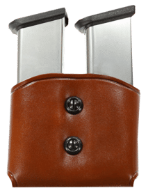 Galco Double Style Magazine carrier for SIG P220 or 1911 45 ACP mags features a tan leather construction